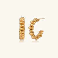 14K Gold Twisted Rope Hoop Earrings – Spiral Gold Hoops